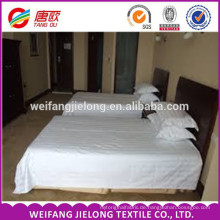 China Großhandelsqualitäts-100% weißes Baumwollsatin-Streifen-Gewebehotel-Bettwäsche Leinen- / Satinstreifengewebe für Bettwäsche sät / Bett